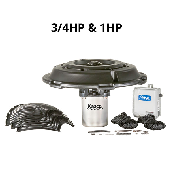 Kasco 3/4 HP and 1 HP J Series fountain package