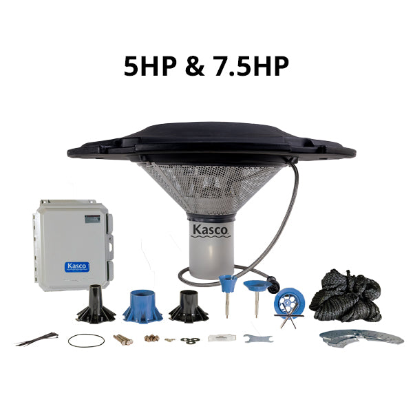 Kasco 5 HP and 7.5 HP J Series fountain package