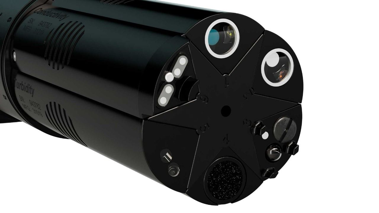View of the Aqua TROLL 800 Multiparameter sonde sensors