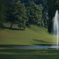 Kasco J Series decorative fountain operating in a pond