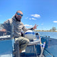 LakeTech field technician with monitoring buoy and RDO equipment