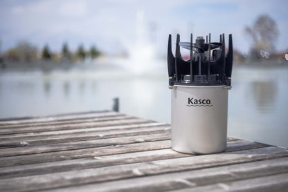 Kasco AquatiClear circulator moving water near a shoreline